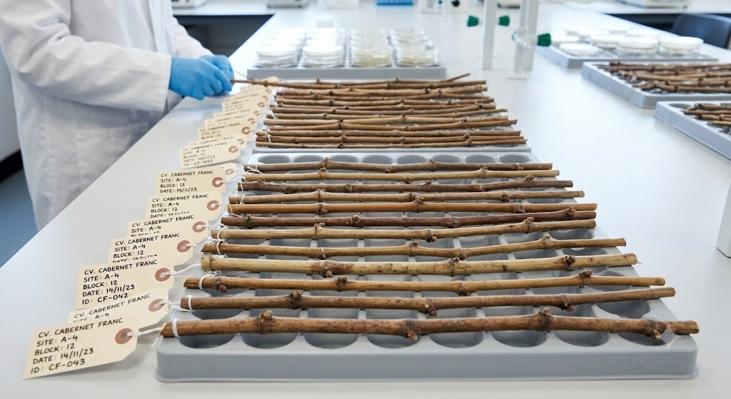 द्राक्ष काडी घड निर्मिती चाचणी (Bud Testing)